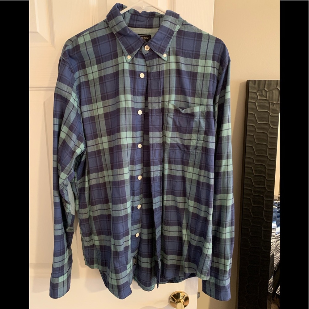 Abercrombie plaid button down size XL